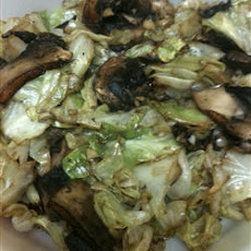 Cabbage with Portobello Mushrooms