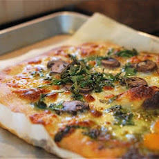 Mushroom Arugula Pizza