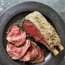 Dijon and Herb-Crusted Standing Beef Rib Roast