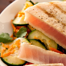 Grilled Tuna with Cucumber Salad Recipe