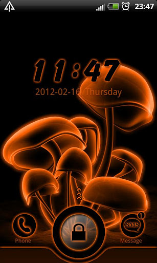 Orange neon GO Locker theme