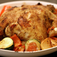 Morrocan-Style Roast Cornish Hens with Vegetables