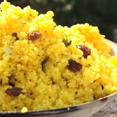 Saffron & Raisin Couscous With Fresh Mint