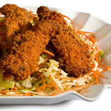 Buffalo Chicken Tenders with Blue Cheese Coleslaw Recipe