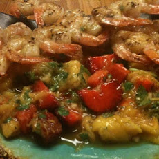 Mango Salad With Grilled Shrimp