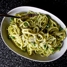 Linguine with Pea Pesto