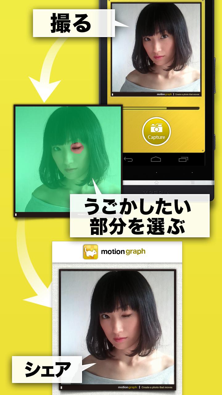Android application motiongraph screenshort