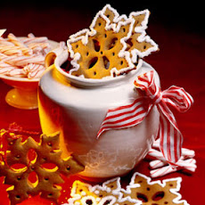 Gingerbread Snowflake Cookies