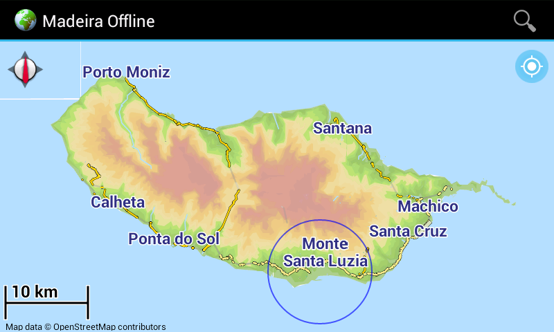 Android application Offline Map Madeira, Portugal screenshort