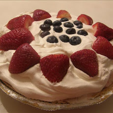 Red, White, and Blue Ice Cream Pie