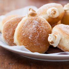 Maple Meringue Filled Doughnuts