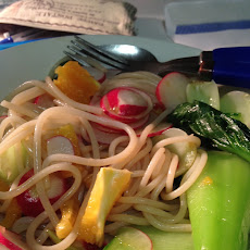 Radish Bok Choy and Orange Noodle Salad