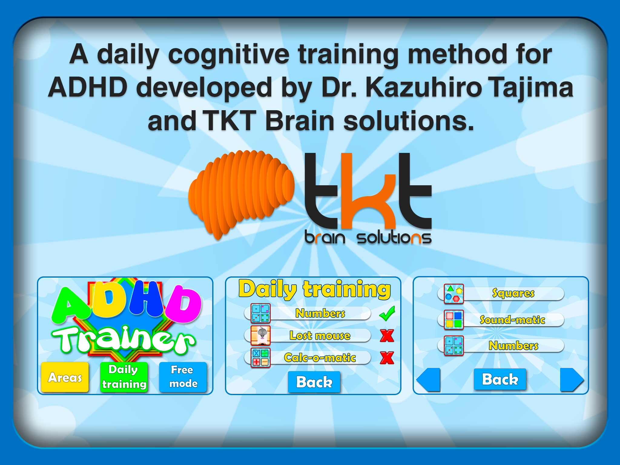 Android application ADHD Trainer screenshort