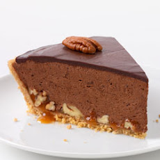 Chocolate-Glazed Turtle Pie