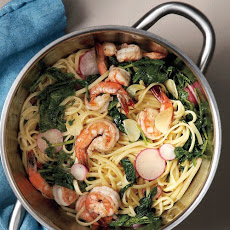 Buttery Shrimp and Radish Pasta