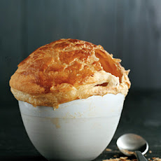 Mushroom Consomme with Morels and Pastry 