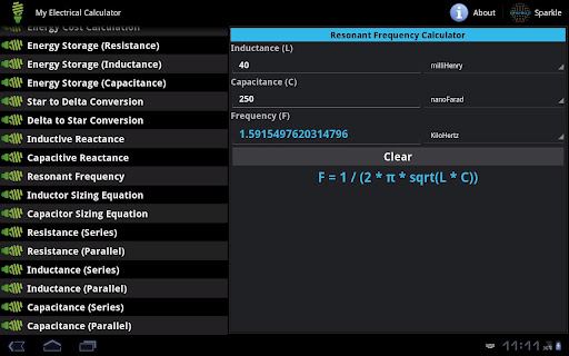 【免費教育App】My Electrical Calc. Tablet-APP點子