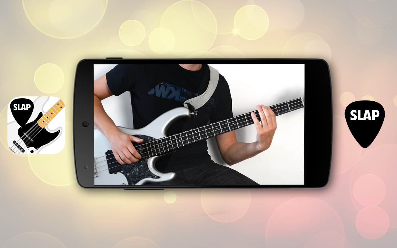 Android application SLAP Bass Lessons HD VIDEOS screenshort