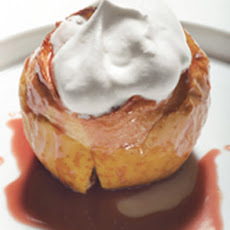 Warm Baked Apples with Cranberry-Caramel Sauce
