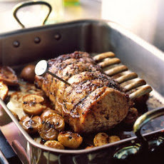 Pork Roast with Lady Apples and Seckel Pears