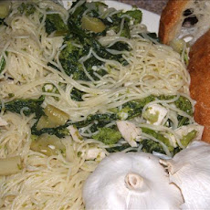 Broccoli Rabe and Chicken Aglio Olio (With Oil and Garlic)