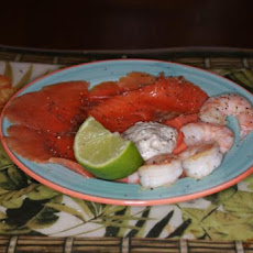 Salmon and Prawns (Shrimp) With Dill and Lime Aioli