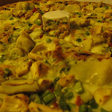 Garlic Chicken Pizza