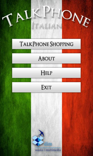 TalkPhone Italian Shopping