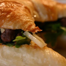 Steak and Fennel Croissant Sandwiches
