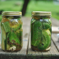 Garlic Dill Refrigerator Pickles