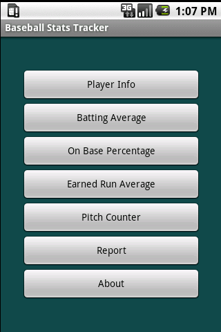 Team Baseball Stats Tracker