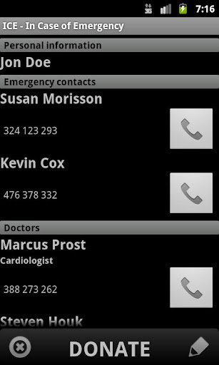 ice-in-case-of-emergency for android screenshot