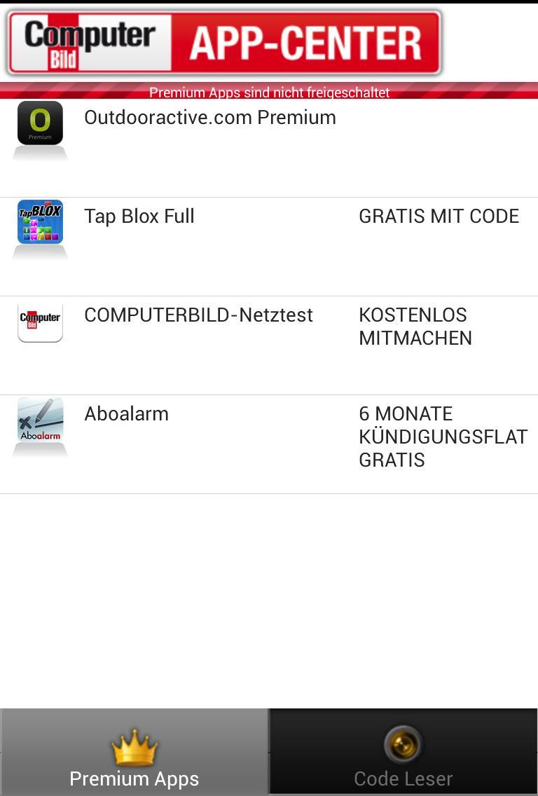 Android application COMPUTERBILD App-Center screenshort