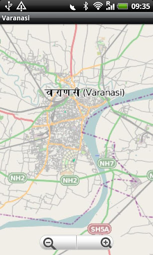 Varanasi Street Map
