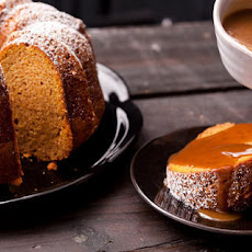 Pumpkin Spice Bundt Cake with Salted Caramel Sauce Recipe