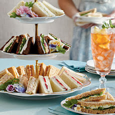 Curried Shrimp Tea Sandwiches