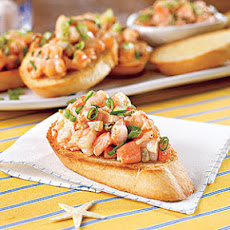Spicy Shrimp Bruschetta
