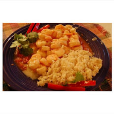 Caribbean Shrimp in Lime Sauce, Flambeed With Rum