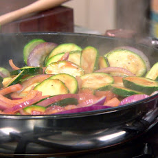 Zucchini and Red Onion Saute