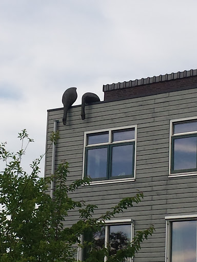 Iron Swans on a Roof