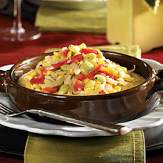 Autumn Succotash with Gruyère Grits