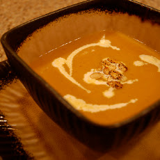 Cream of Yellow Squash and Morel Mushroom Soup