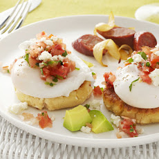 Masa Corn Cakes with Poached Eggs