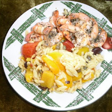 Shazam! Shrimp With Mediterranean Orzo