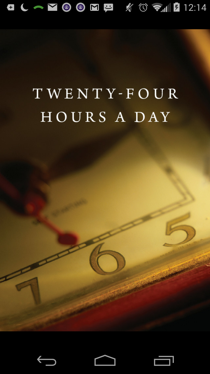 Android application Twenty-Four Hours a Day screenshort