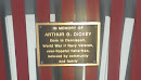 Arthur Dickey Memorial Bench