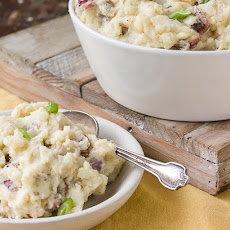 Smashed Potatoes with Gouda and Horseradish