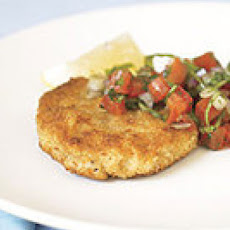 Mini Milanese-Style Pork Tenderloin with Raw Tomato Sauce