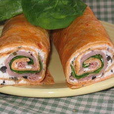 Mediterranean Spinach Turkey Wrap