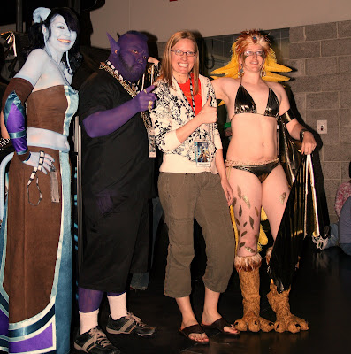 Undetermined characters + lady from Ohio + Scantily clad harpy